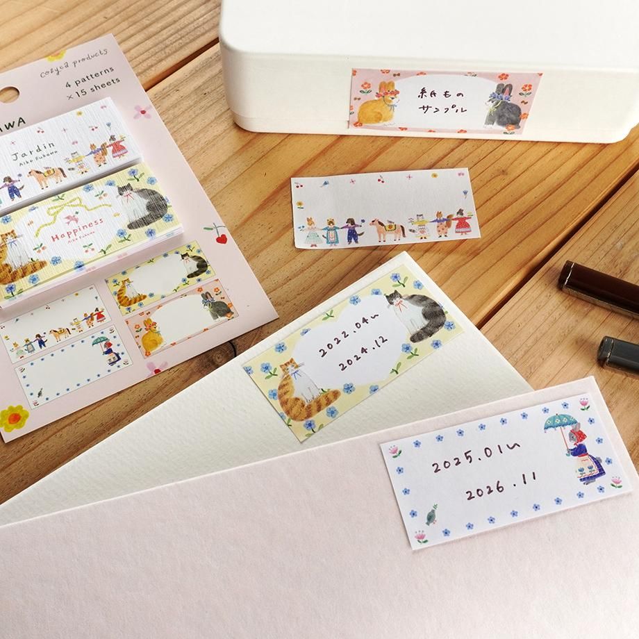 Hyogensha Cozyca Aiko Fukawa One-Line Sticky Notes - Jardin・Happiness