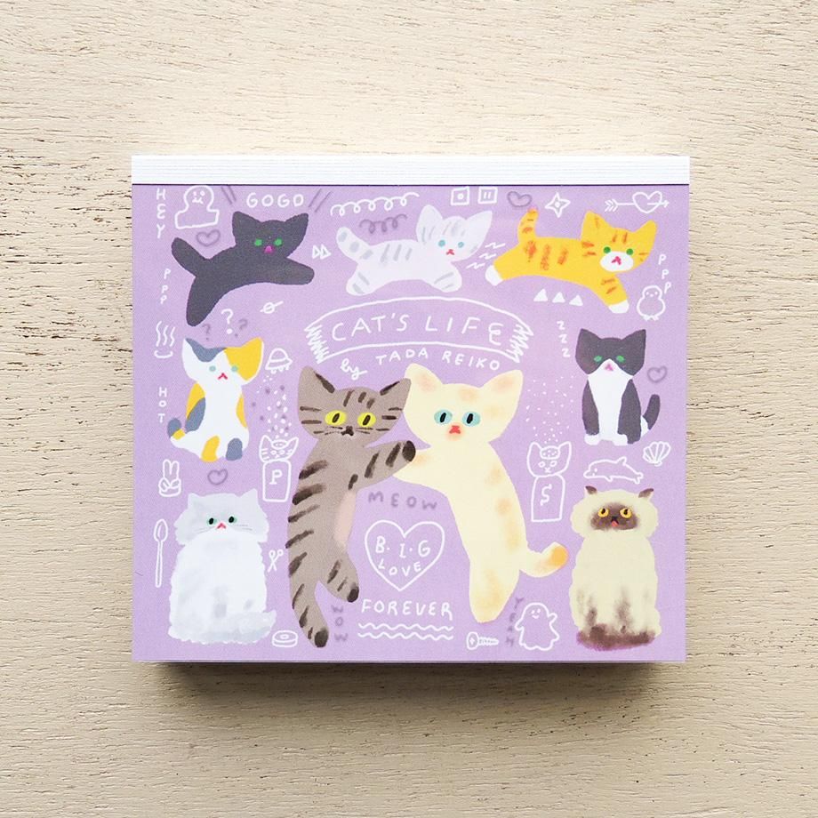 Hyogensha Cozyca Tada Reiko Memo Pad - Cat's Life