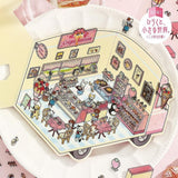 BGM Diorama 2.5D Stickers - Vol. 3 - Crepe Shop