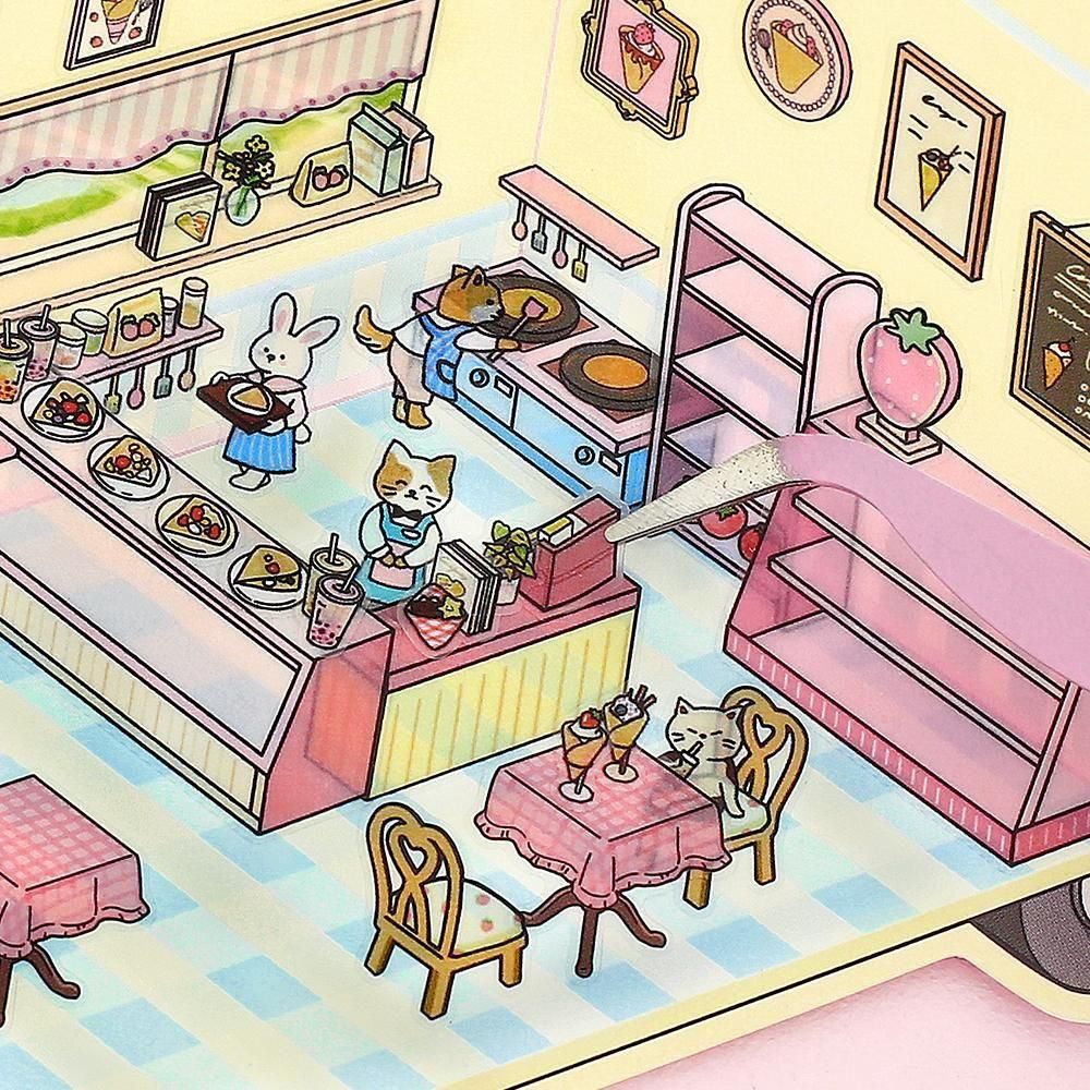 BGM Diorama 2.5D Stickers - Vol. 3 - Crepe Shop