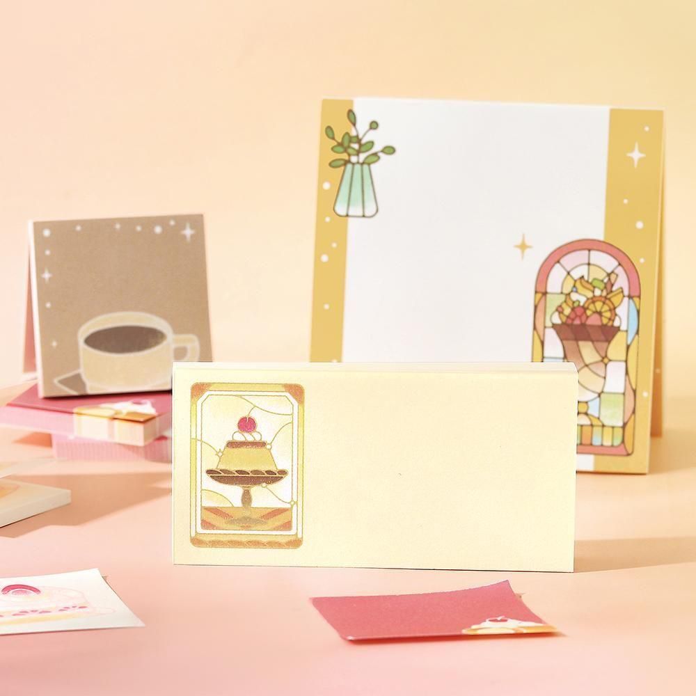 BGM Memo Pad Set - Memono - Cafe à la Mode Stained Glass – Atlas