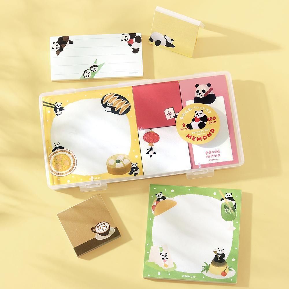 BGM Memo Pad Set - Memono - Panda Day – Atlas Stationers