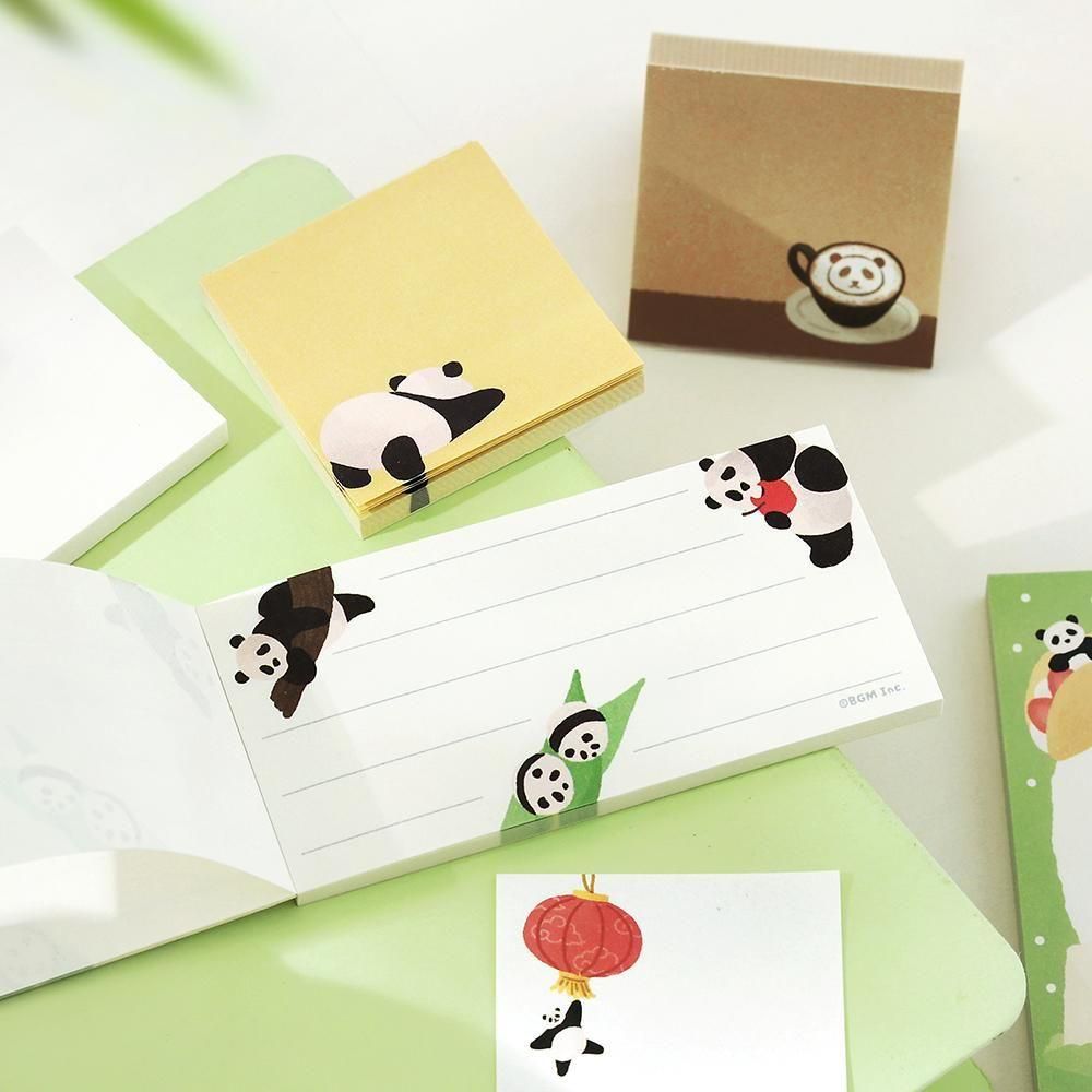 BGM Memo Pad Set - Memono - Panda Day – Atlas Stationers
