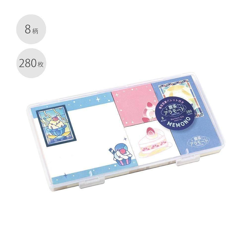 BGM Memo Pad Set - Memono - Cafe à la Mode Stained Glass – Atlas