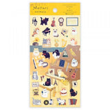 NB Large Clear Sticker - Mattari - Cat and Music