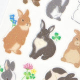 NB Pure Glitter Stickers - Wildflowers and Rabbits