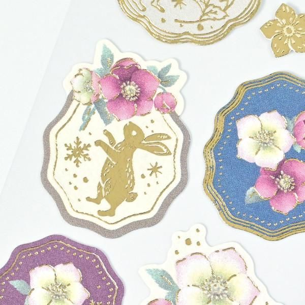 NB Hana Yosoou Stickers - Christmas Rose
