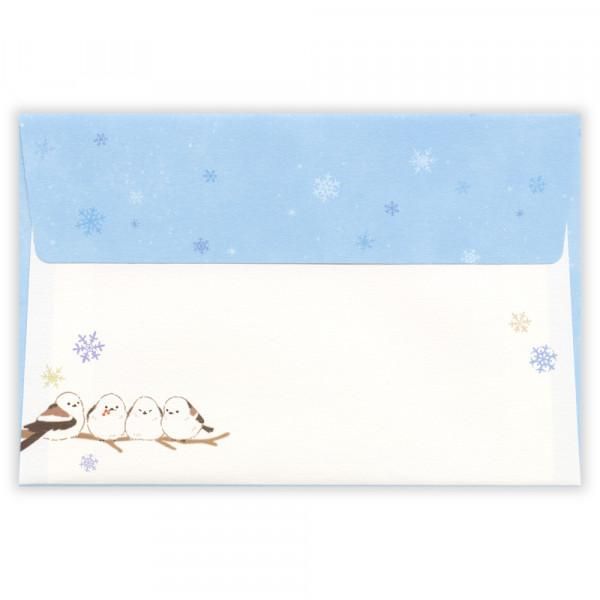 NB Mini Letter Set - Winter - Long-tailed Tits in the Snow