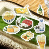 BGM Flake Stickers - Let's Eat, Meow! - Izakaya Nyan