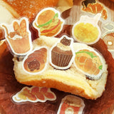 BGM Flake Stickers - Let's Eat, Meow! - Meow Bakery