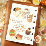 BGM Flake Stickers - Let's Eat, Meow! - Meow Bakery