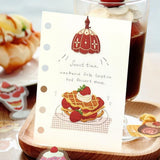 BGM Clear Flake Stickers - Cafe A La Mode Embroidery Book - Red