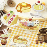 BGM Clear Flake Stickers - Cafe A La Mode Embroidery Book - Yellow