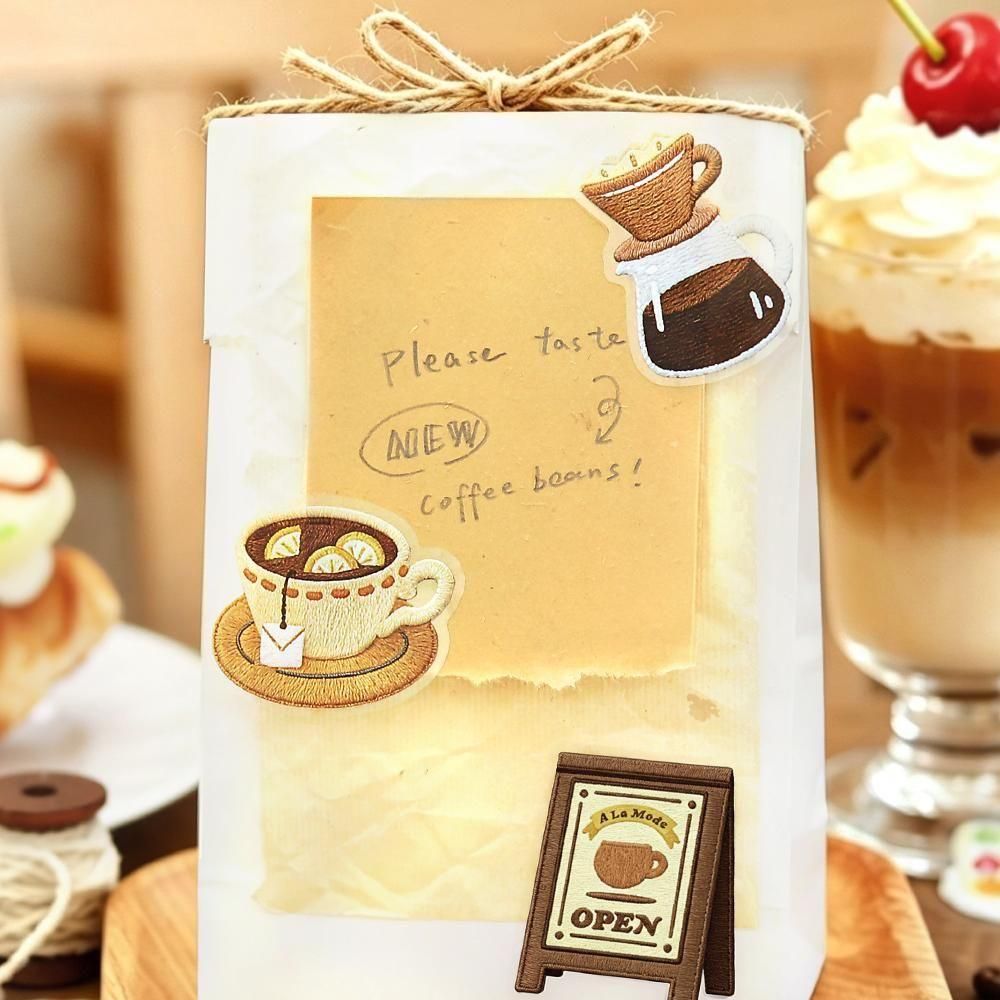 BGM Clear Flake Stickers - Cafe A La Mode Embroidery Book - Yellow