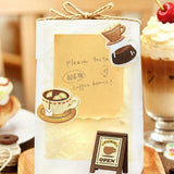 BGM Clear Flake Stickers - Cafe A La Mode Embroidery Book - Yellow