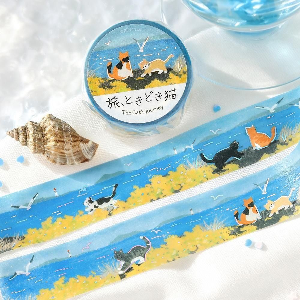 BGM Washi Tape - Travel, Sometimes Cats - News from the Sea Breeze