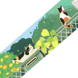 BGM Washi Tape - Travel, Sometimes Cats - A Garden Bathed in Sunlight Filtering Through the Trees