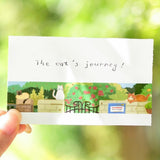 BGM Washi Tape - Travel, Sometimes Cats - A Garden Bathed in Sunlight Filtering Through the Trees