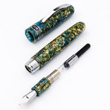 Conklin 1898 Solaris Fountain Pen - Blue w/ Chrome Trim