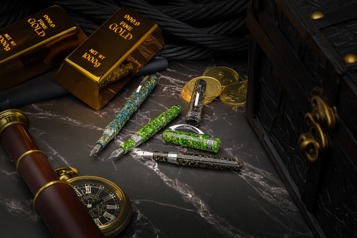 Conklin 1898 Solaris Ballpoint Pen - Green w/ Chrome Trim