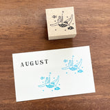 Stamp Marché Seasonal Illustration Stamp - August - Marle Under the Sea