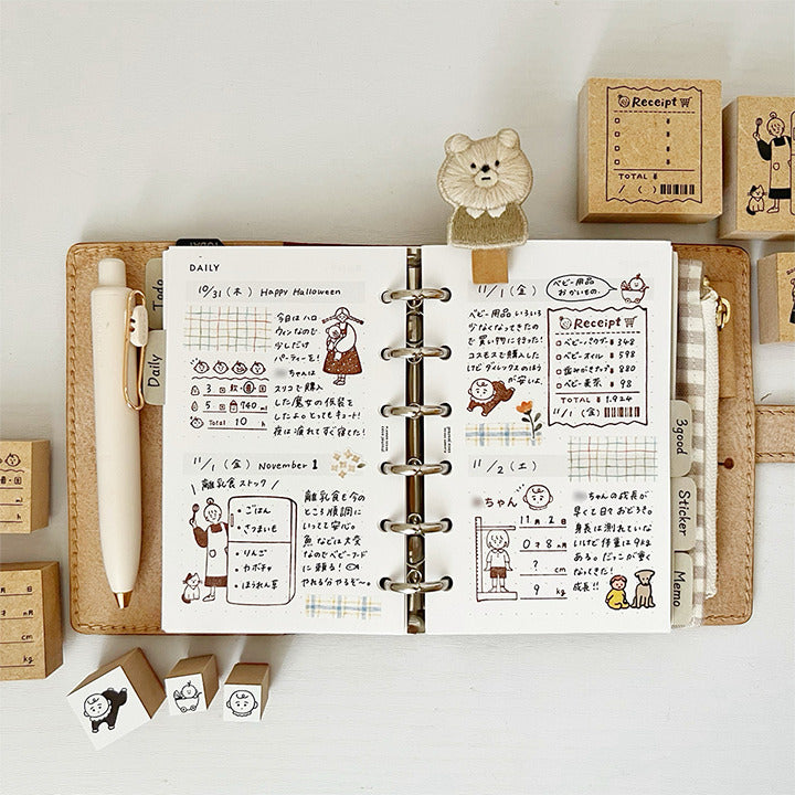 Stamp Marché x Peppoko Stamp - Marle Teddy Bear