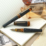 Benu Tessera Fountain Pen - Black Amber