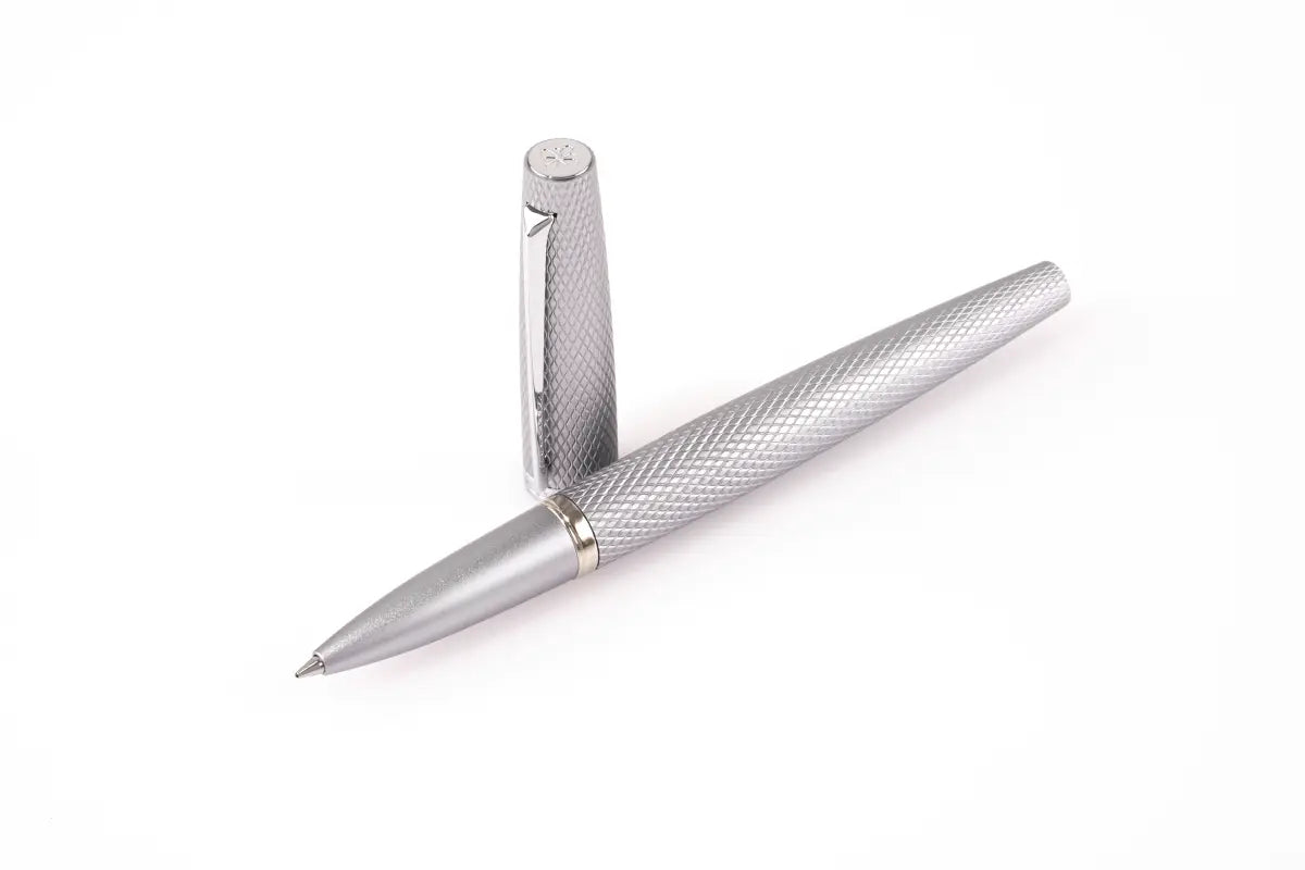 Diplomat Viper Rollerball Pen - Silver Guilloche