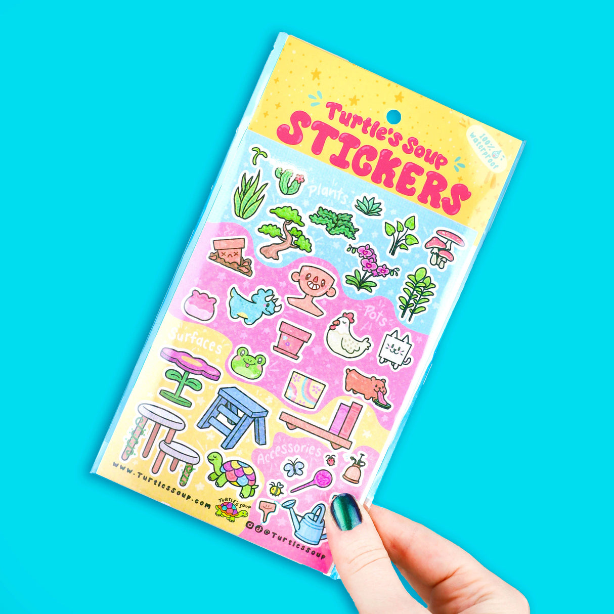 Make Your Own  Planter  Garden Stationery  Sticker Sheet