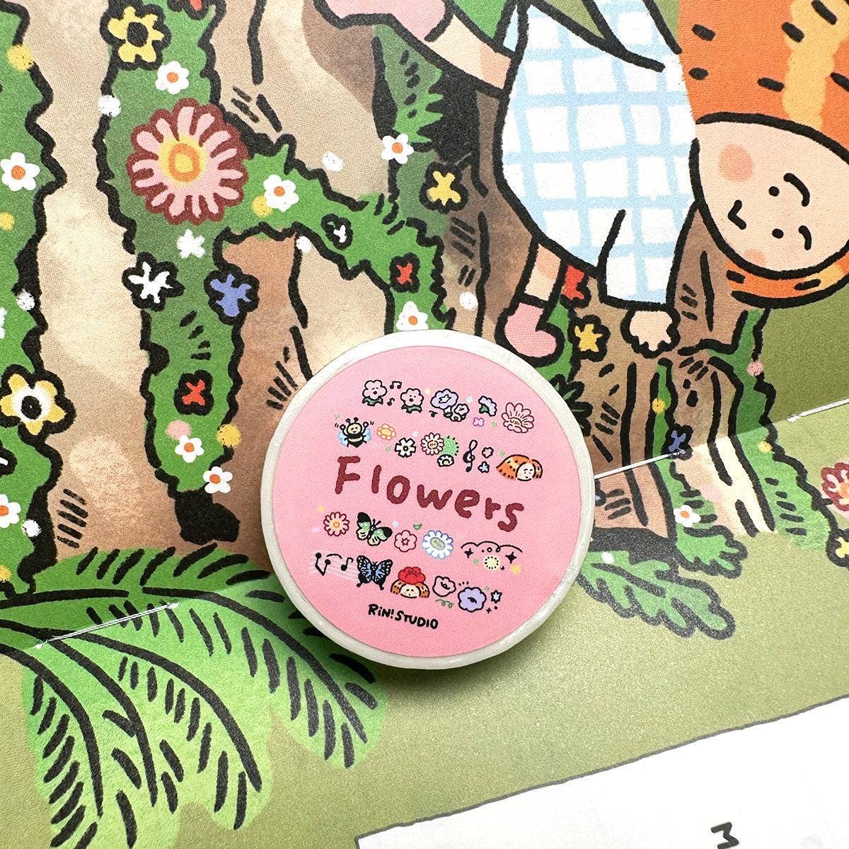 RiN! Studio Flower Mini Washi Tape