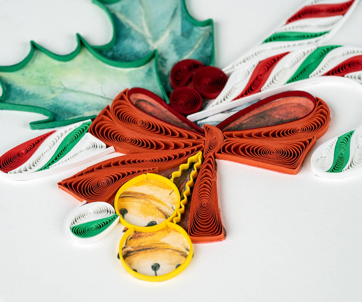 Quilled Candy Canes Christmas Card (New 2023)