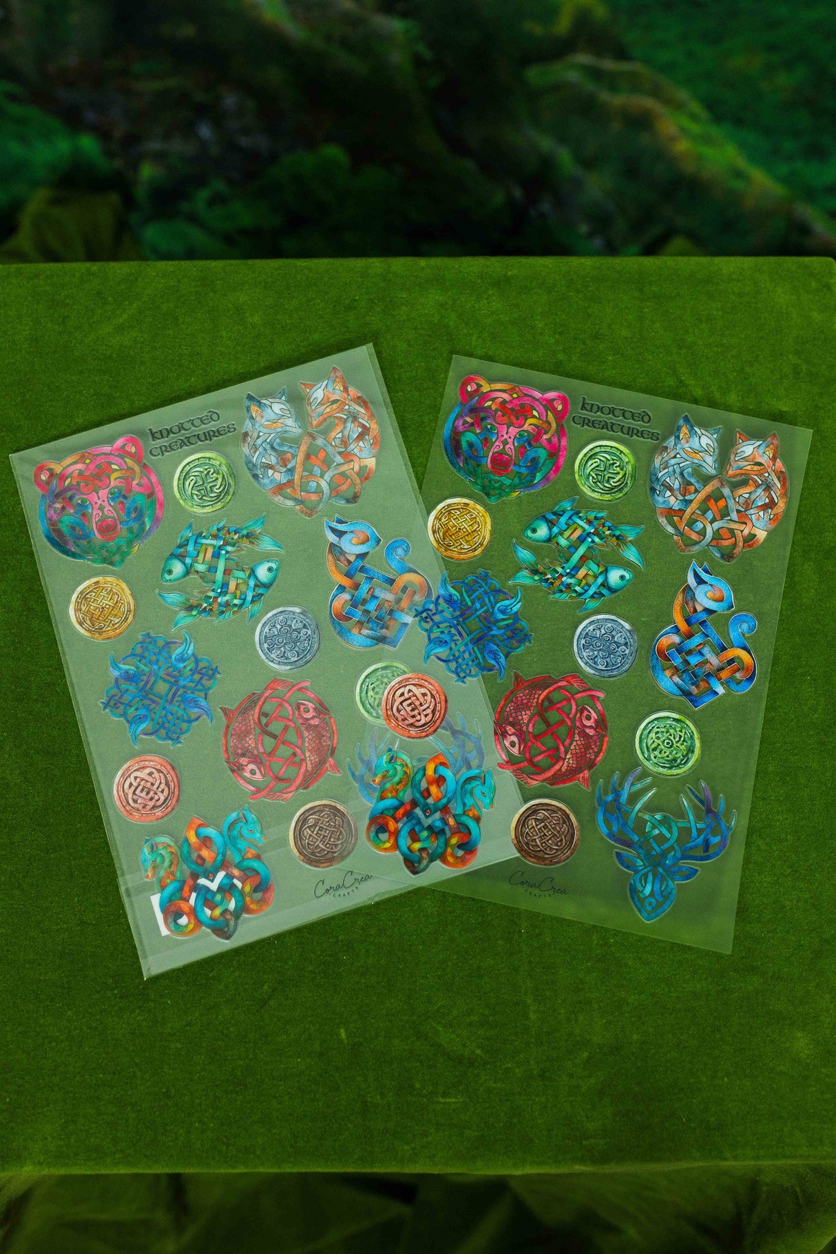 CoraCreaCrafts Knotted Creatures Sticker Sheet