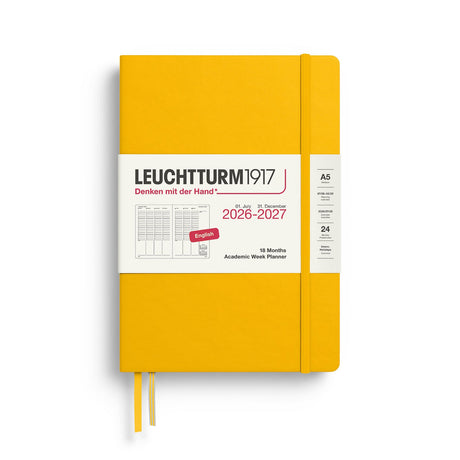 Leuchtturm Academic Week Planner 2027, 18 Months, English