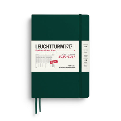 Leuchtturm Academic Week Planner 2027, 18 Months, English