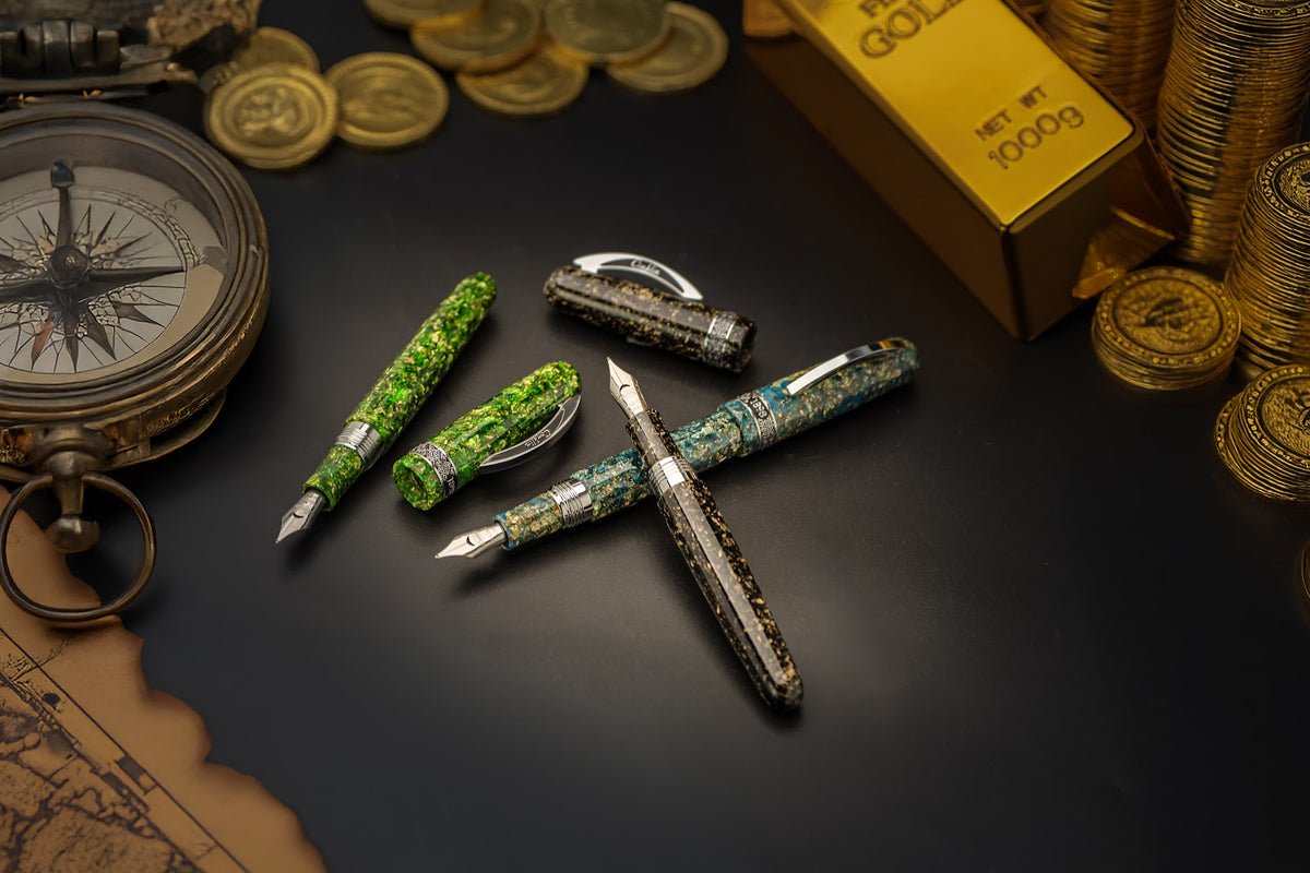 Conklin 1898 Solaris Ballpoint Pen - Green w/ Chrome Trim