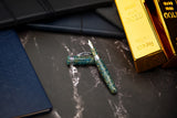 Conklin 1898 Solaris Fountain Pen - Blue w/ Chrome Trim
