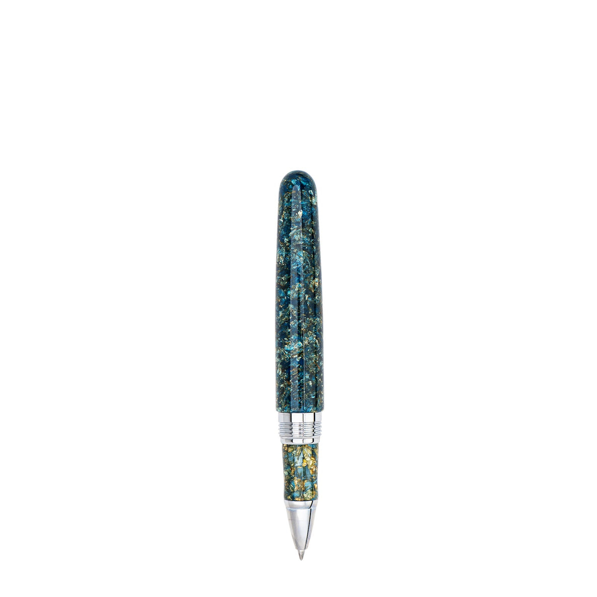 Conklin 1898 Solaris Rollerball Pen - Blue w/ Chrome Trim