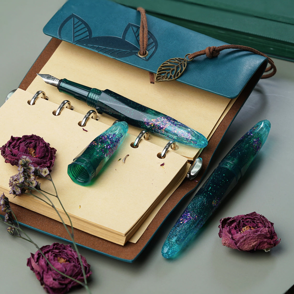 Benu Briolette Fountain Pen - Starlit Oasis