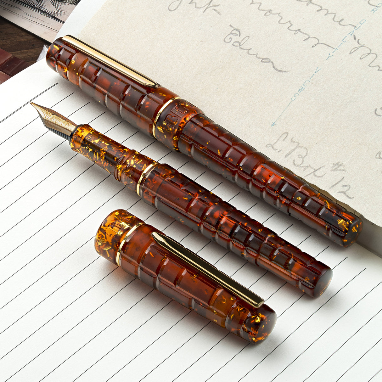 Benu Tessera Fountain Pen - Sunstone