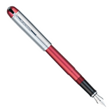 Wahl Eversharp Skyline Fountain Pen - Red w/Silver Trim