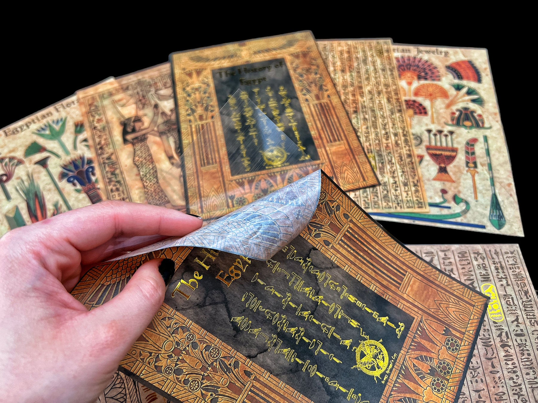 CoraCreaCrafts Sticker & Paper Set Ancient Egypt Atlas Stationers