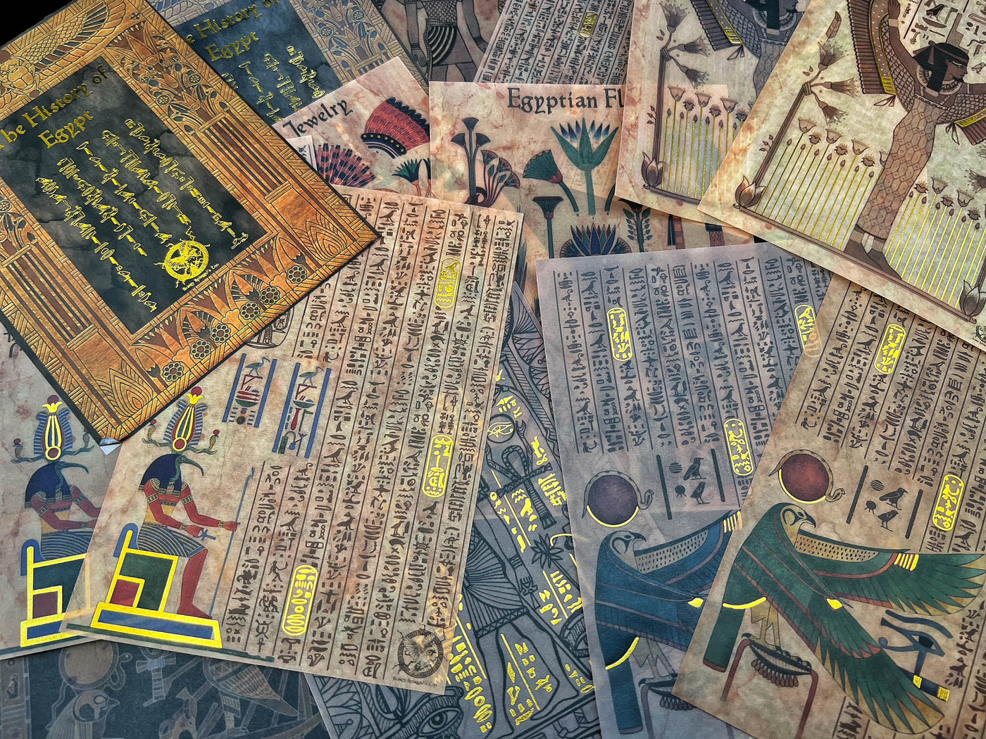 CoraCreaCrafts Sticker & Paper Set - Ancient Egypt