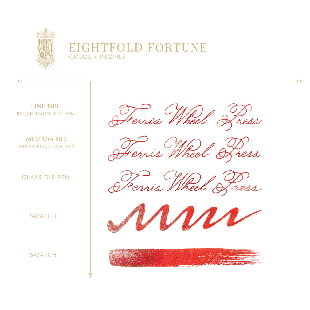 Ferris Wheel Press 2026 Lunar New Year - Eightfold Fortune - 20ml Bottled Ink (Special Edition)