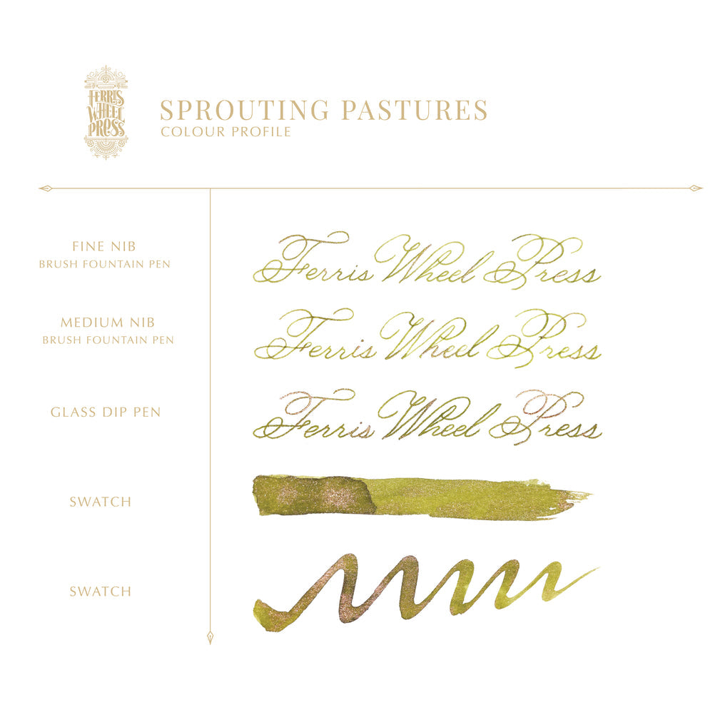 Ferris Wheel Press Bestiary Series - Sprouting Pastures - 20ml Bottled Ink (Special Edition)