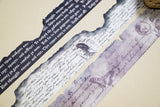 CoraCreaCrafts Burnt Writing Washi Tape Set
