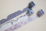 CoraCreaCrafts Burnt Writing Washi Tape Set