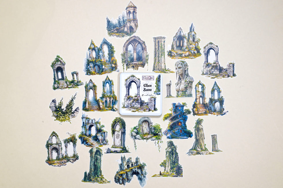CoraCreaCrafts Sticker Box - Elven Ruins