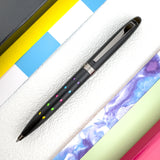 monteverde-illusia-gel-pen-black-with-diamond-shapes-front-color