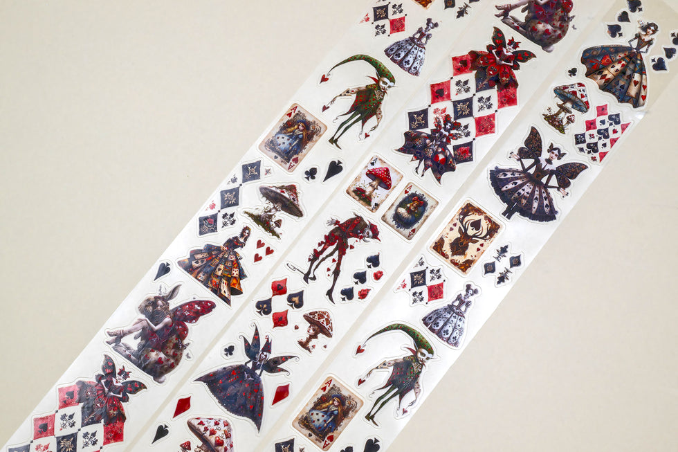 CoraCreaCrafts Washi Tape - Transparent - Alice's Dark Fairies