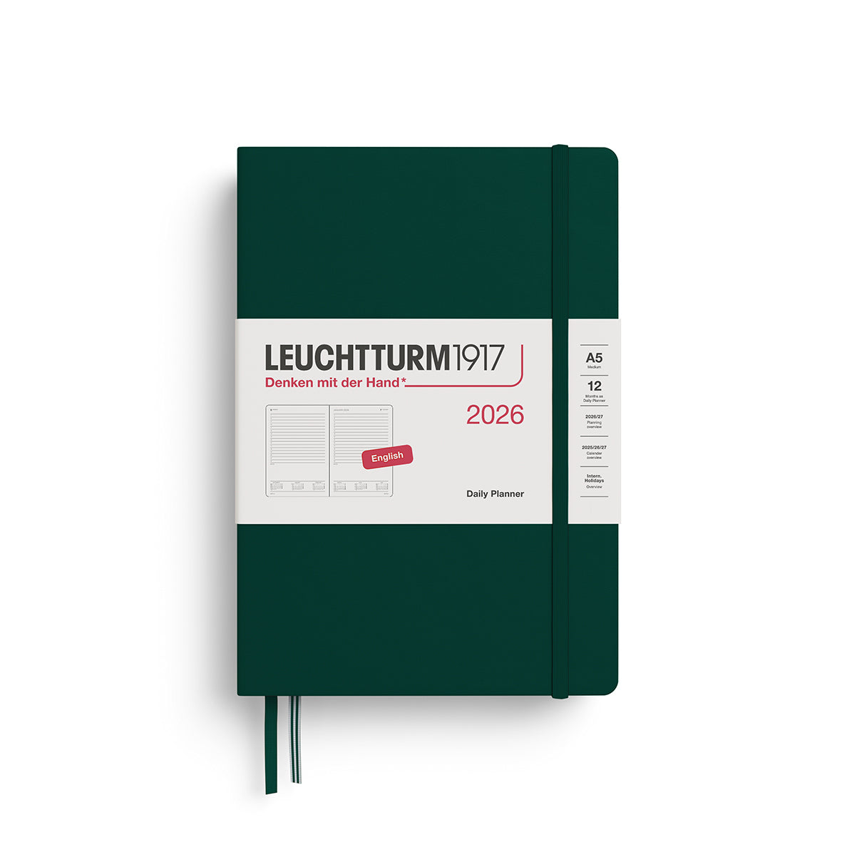 Leuchtturm Daily Planner - Medium (A5) 5 3/4" x 8 1/4"